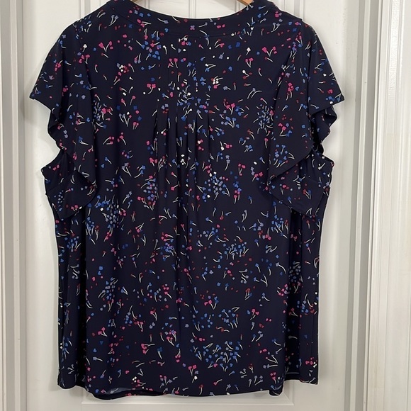 Roz & Ali Women's Plus Size Career Dressy V-Neck Stretchy Top Blouse Size 2X - Picture 2 of 9